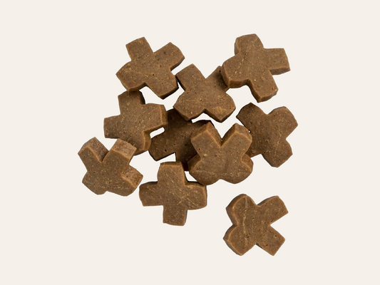 Snack Complementario Funcional de Pollo y Salmón SIN CEREALES + CUIDADO ARTICULAR y CONTROL DE PESO para Perro Adulto/Senior (también Esterilizado) cualquier tamaño