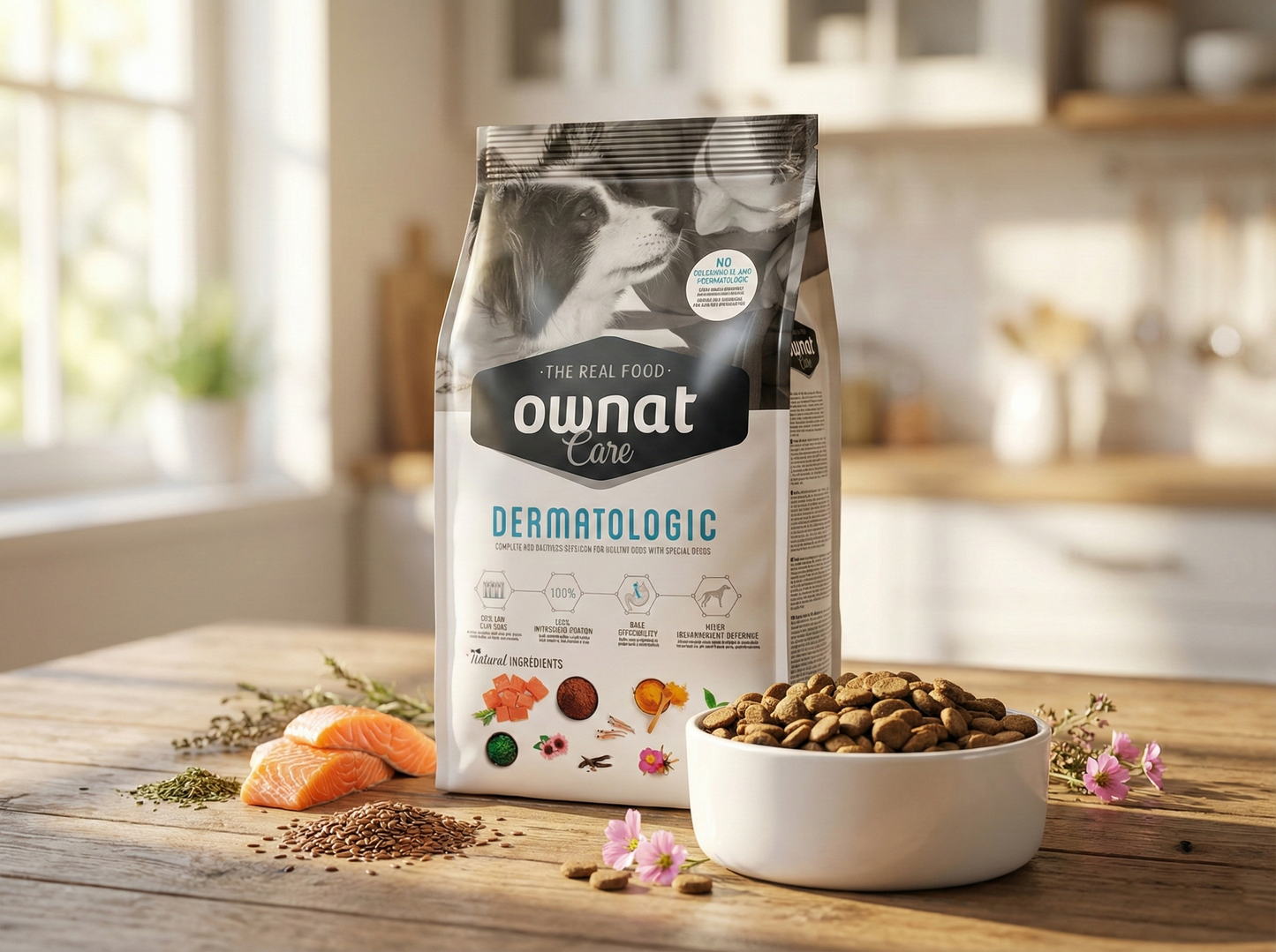 Pienso de Salmón "CUIDADO ESPECIAL BAJO EN CEREALES CON GLUTEN + DERMATOLÓGICO" para Perro Adulto/Senior cualquier tamaño