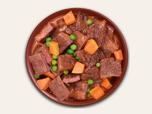 Comida Real Completa Estofado de Ternera Fresca "SIN CEREALES + REFUERZO DIGESTIVO E INMUNITARIO" para perro Adulto/Senior cualquier tamaño