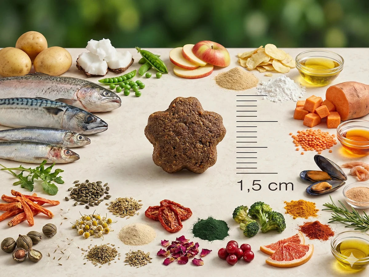 Saco de pienso completo de Salmón y Aceite de Coco para Perro hipoalergénico sin cereales