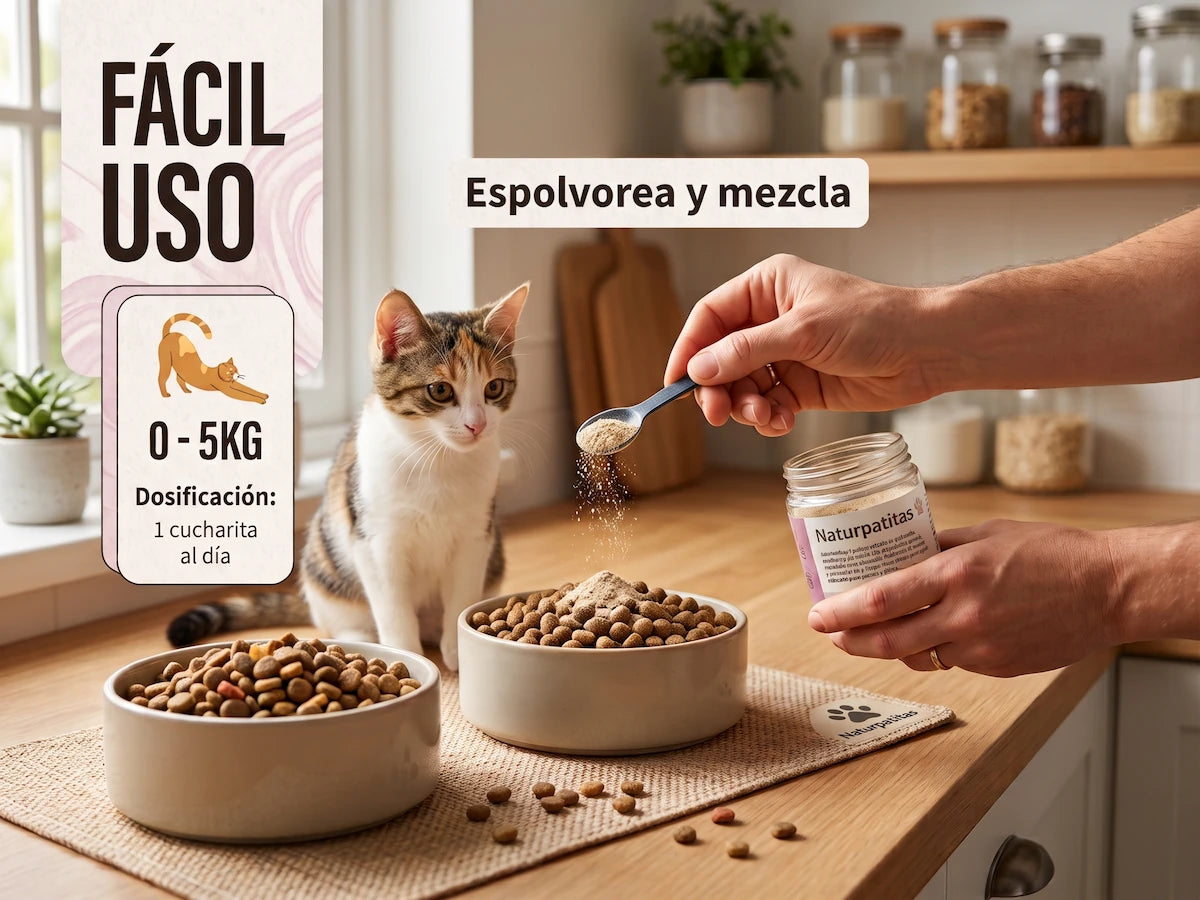 Suplemento Urinario de Arándano Rojo y Azul SIN CEREALES + PROTECCIÓN URINARIA y CONTROL DEL ESTRÉS para Gato de Todas las Edades y Tamaños (También Esterilizados)