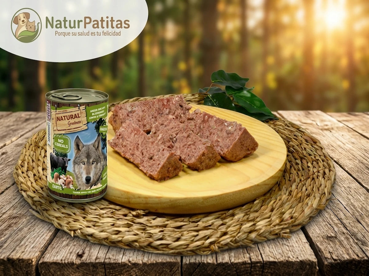 Paté Completo de Ternera Angus SIN CEREALES + SALUD DIGESTIVA y CUIDADO ARTICULAR para Perro Adulto/Senior Cualquier Tamaño (también Esterilizado)