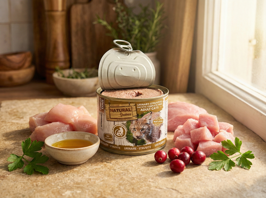 Paté "VETERINARIO SIN CEREALES + DISOLUCIÓN DE ESTRUVITA & CONTROL DEL PH URINARIO" para Gato Adulto/Senior y Esterilizado