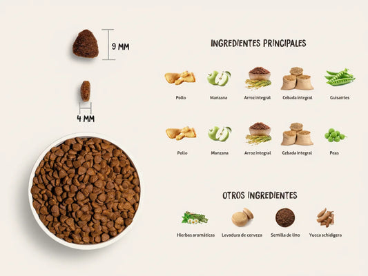 Pienso de crecimiento de Pollo fresco y Huevo para Gato cachorro con alta proteína