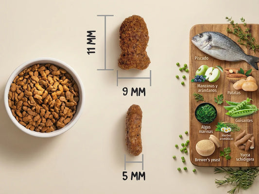 Pienso sin cereales de 20% Pescado fresco para Gato esterilizado con control de peso