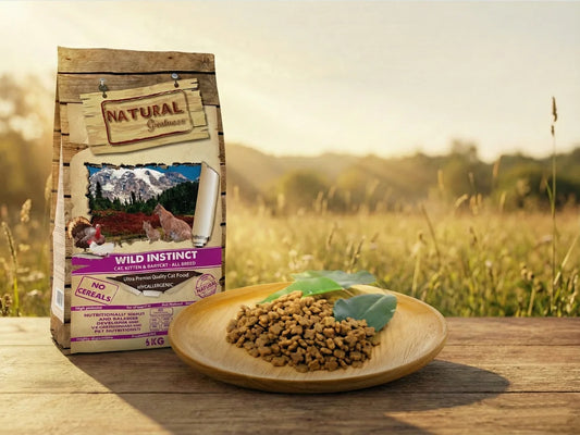 Pienso natural con 40% pollo fresco y sin cereales para gato y gatito