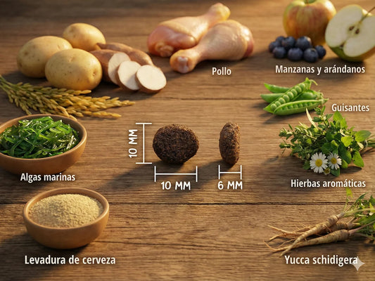 Pienso completo de Pollo fresco sin cereales para Perro cachorro con alta proteína