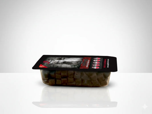 Saco de pienso semihúmedo de Pavo y Pescado fresco para Perro cachorro con textura tierna