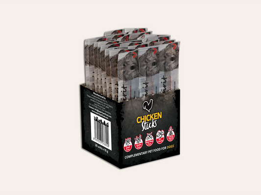 Snack Funcional Complementario de Pollo, Pescado e Hígado de Cerdo "SIN CEREALES + DIGESTIÓN ÓPTIMA & VITALIDAD" para Perro cualquier edad y tamaño