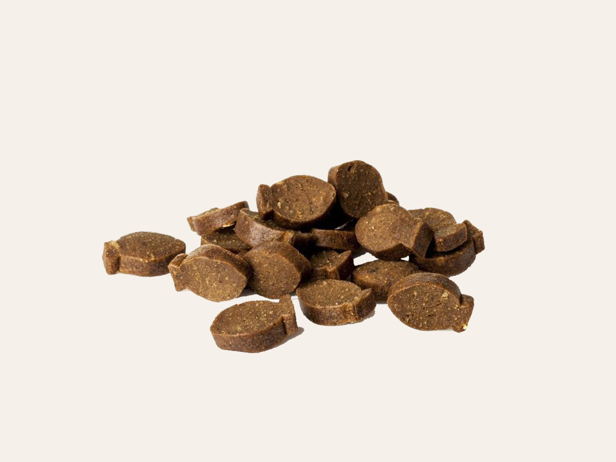 Snack Funcional Complementario de Salmón SIN CEREALES + SOPORTE COGNITIVO y PIEL y PELAJE SANO para Perro cualquier edad (también Esterilizado) y tamaño