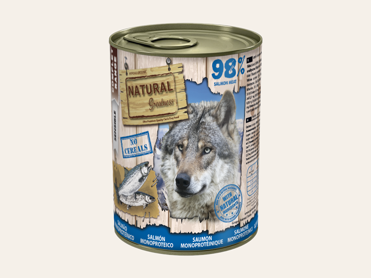 Mousse Completo de Salmón "SIN CEREALES + INMUNITARIO & DIGESTIVO" para Perro Adulto/Senior cualquier tamaño