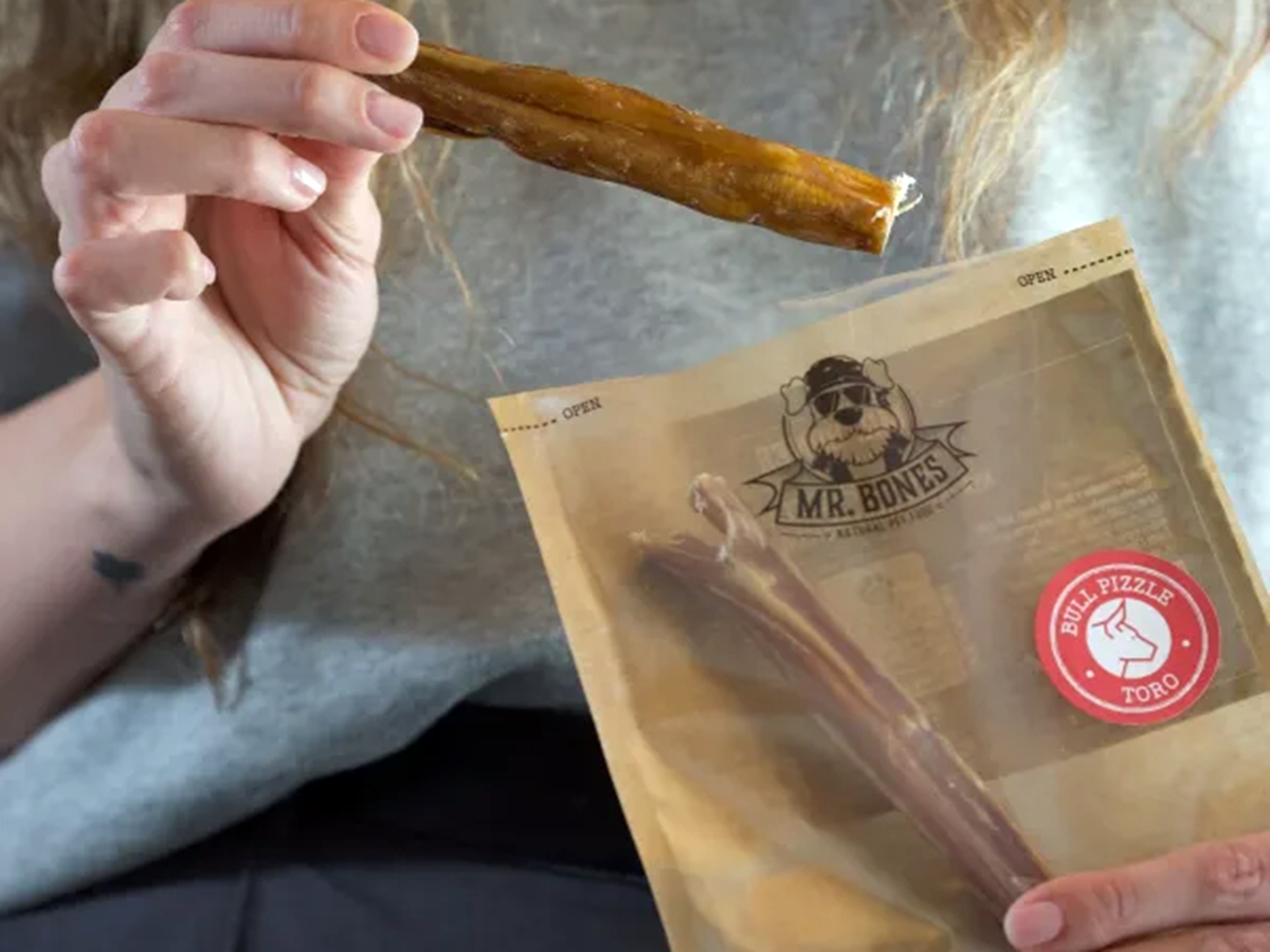 Snack natural de 100% Nervio de Toro deshidratado para Perro limpieza dental