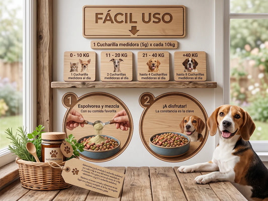 Suplemento Flora Intestinal con Pre, Pro y Postbióticos SIN CEREALES + RECUPERACIÓN DIGESTIVA y REFUERZO INMUNITARIO para Perro de Todas las Edades y Tamaños (También Esterilizados)