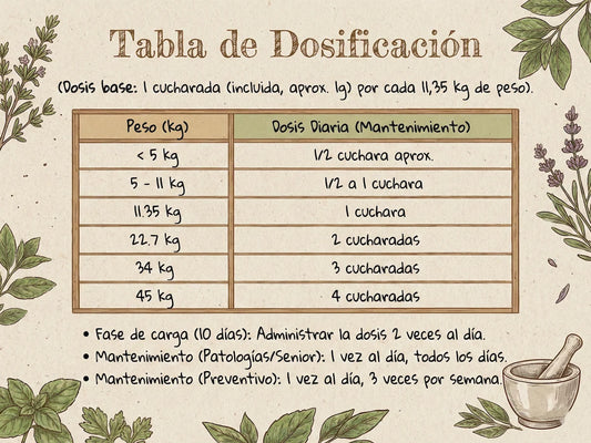 Infografía detallada del suplemento LIONMIND de NaturPatitas. Muestra el bote amarillo de 100% Melena de León orgánica y sus puntos fuertes: soporte cognitivo para demencia y epilepsia, neurogénesis, protección gástrica, salud intestinal y apoyo para animales senior. Producto fabricado en España.