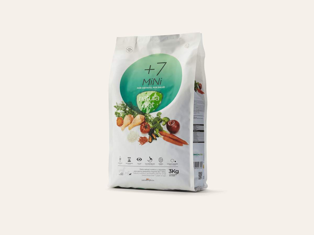 Pienso de Pollo, Cordero y Salmón "CONTROL PESO + ARTICULAR" para Perro Senior tamaño Mini/Pequeño