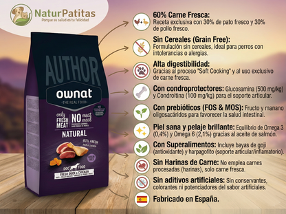 Pienso de Pavo y Pollo "SIN CEREALES + SOPORTE DIGESTIVO & ARTICULAR" para Perro Adulto/Senior cualquier tamaño