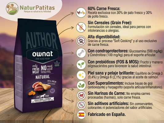Pienso de Pavo y Pollo "SIN CEREALES + SOPORTE DIGESTIVO & ARTICULAR" para Perro Adulto/Senior cualquier tamaño