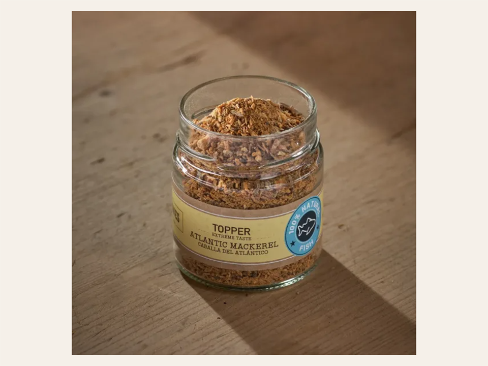 Topper Funcional Saborizante de Caballa "SIN CEREALES + CONTROL DE PESO & MASA MUSCULAR" para Perro & Gato