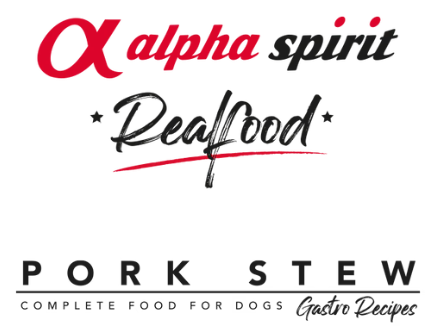 Comida Real Completa Estofado de Cerdo Fresco "SIN CEREALES + REFUERZO DIGESTIVO E INMUNITARIO" para perro Adulto/Senior cualquier tamaño