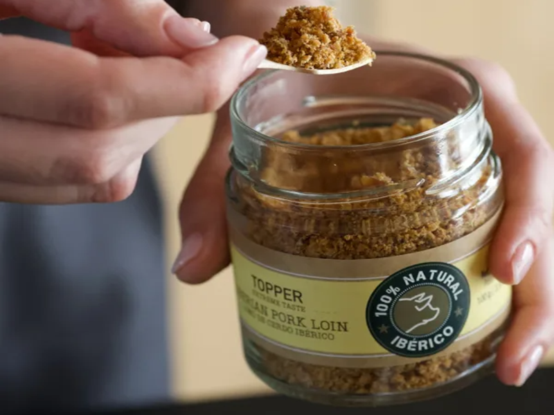 Topper Complementario Funcional Saborizante de Cerdo Ibérico "SIN CEREALES + DIGESTIVO & MASA MUSCULAR" para Perro & Gato