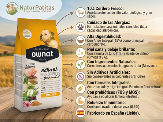 Pienso de Cordero con Carnes "DIGESTIÓN SALUDABLE & PIEL SANA" para Perro Adulto y Esterilizado cualquier tamaño