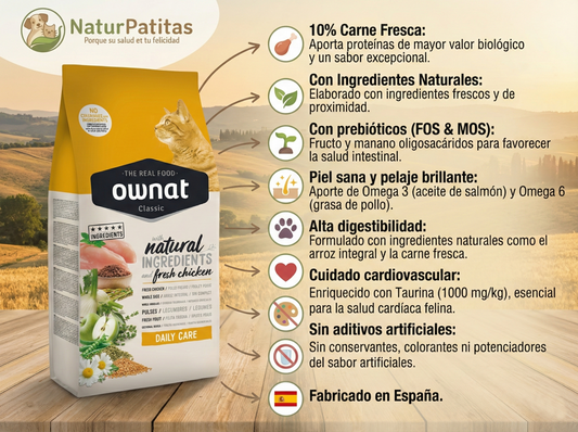 Pienso de Pollo y Pescado "CON CEREALES Y GLUTEN + SALUD CARDÍACA & ALTA DIGESTIBILIDAD" para Gato Adulto/Senior