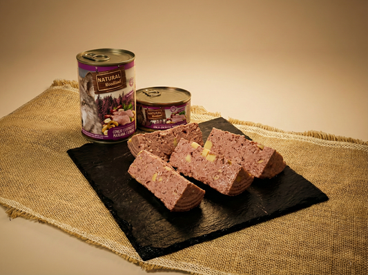 Paté Completo de Conejo Fresco con Patatas, Manzana y Tomillo "SIN CEREALES + DIGESTIÓN & PELAJE" para Perro Adulto/Senior de cualquier tamaño