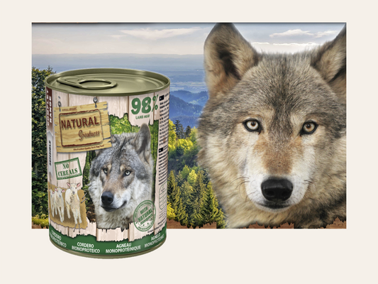 Mousse Completo de Cordero "SIN CEREALES + INMUNITARIO & DIGESTIVO" para Perro Adulto/Senior cualquier tamaño