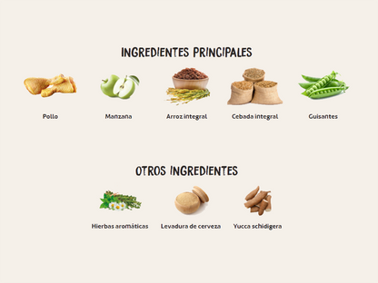 Pienso de Pollo y Pescado "CON CEREALES Y GLUTEN + SALUD CARDÍACA & ALTA DIGESTIBILIDAD" para Gato Adulto/Senior