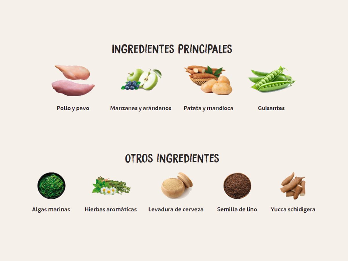 Pienso de Pollo y Pavo "SIN CEREALES + PIEL SANA Y PELAJE BRILLANTE & SALUD ARTICULAR" para Gato Adulto/Senior