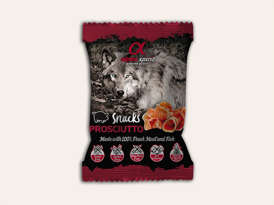 Snack Funcional Complementario de Cerdo, Pollo y Pescado "SIN CEREALES + DIGESTIÓN ÓPTIMA & VITALIDAD" para Perro cualquier edad y tamaño