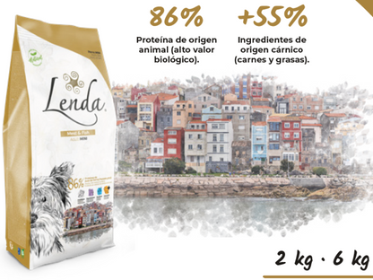 Pienso de Pavo, Pato, Oca y Salmón "BAJO EN CEREALES SIN GLUTEN + SALUD ARTICULAR & CONTROL DE PESO" para Perro Adulto/Senior de tamaño Mini/Pequeño