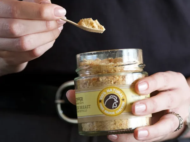 Topper Complementario Saborizante de Pechuga de Pollo "SIN CEREALES + MASA MUSCULAR & CONTROL DE PESO" para Perro & Gato