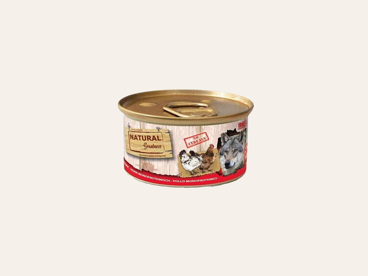 Mousse Completo de Pollo "SIN CEREALES + DIGESTIVO" para Perro Adulto/Senior cualquier tamaño