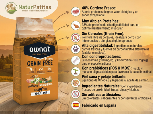 Pienso de Cordero y Cerdo "SIN CEREALES + SOPORTE INMUNOLÓGICO & ARTICULAR" para Perro Adulto/Senior tamaño Mediano