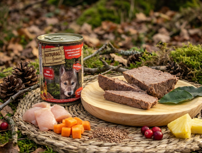 Paté Completo de Pollo "SIN CEREALES + CRECIMIENTO & DIGESTIVO" para Perro Cachorro cualquier tamaño