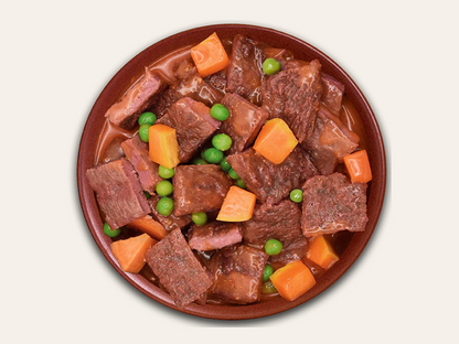 Comida Real Completa Estofado de Ternera Fresca "SIN CEREALES + REFUERZO DIGESTIVO E INMUNITARIO" para perro Adulto/Senior cualquier tamaño