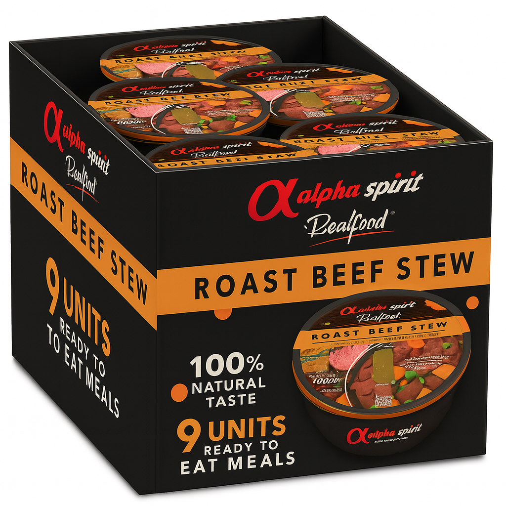 Comida Real Completa Estofado de Ternera Fresca "SIN CEREALES + REFUERZO DIGESTIVO E INMUNITARIO" para perro Adulto/Senior cualquier tamaño