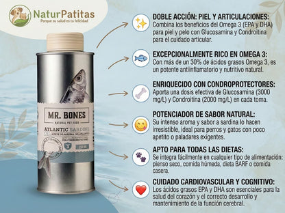 Aceite de Atún con condroprotectores para Perro y Gato para piel y articulaciones