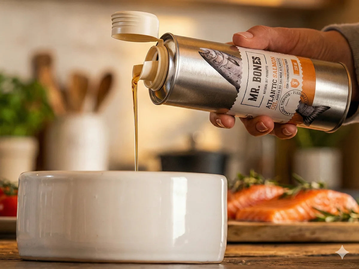 Aceite de Salmón con condroprotectores para Perro y Gato para piel y articulaciones