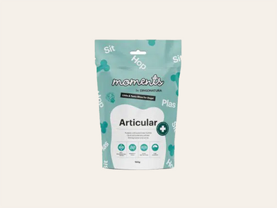 Snack Funcional Semihúmedo de Pollo y Salmón "SIN CEREALES + ARTICULACIONES" para Perro Adulto/Senior cualquier tamaño