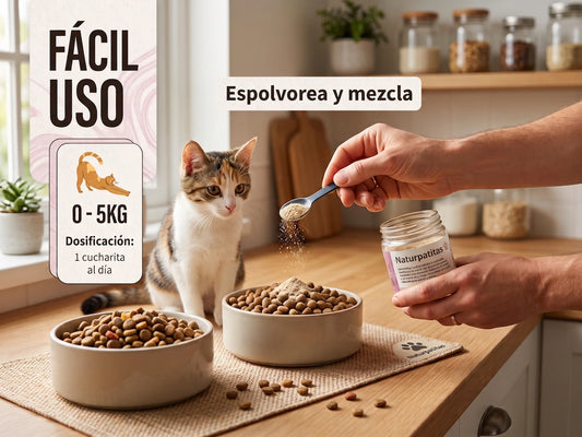 Suplemento Urinario de Arándano Rojo y Azul SIN CEREALES + PROTECCIÓN URINARIA y CONTROL DEL ESTRÉS para Gato de Todas las Edades y Tamaños (También Esterilizados)