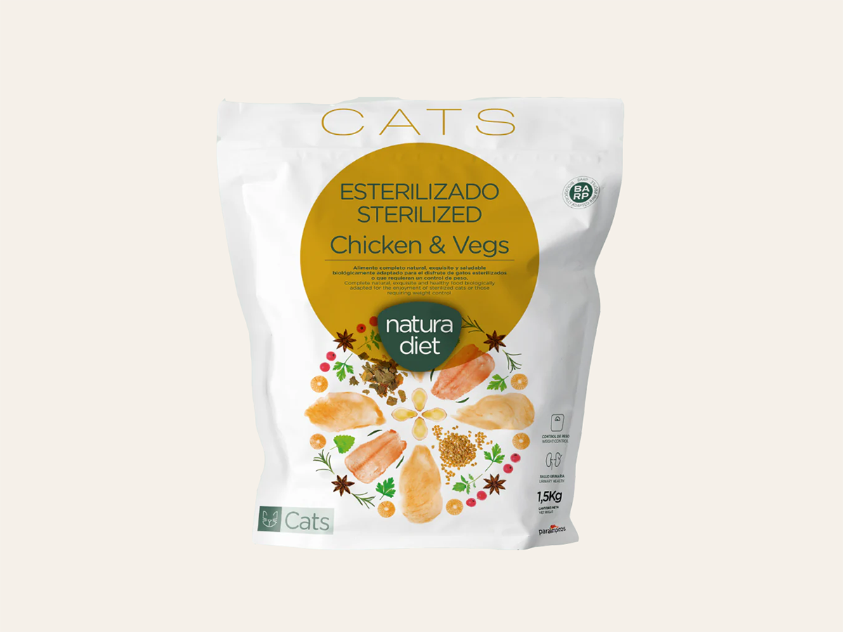 Pienso de Pollo y Salmón "CONTROL DE PESO, ANTIESTRÉS Y SALUD URINARIA" para Gato Adulto Esterilizado