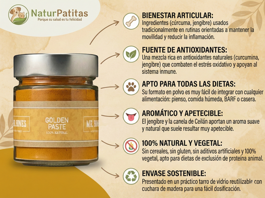 Suplemento "ANTIOXIDANTES + ANTIINFLAMATORIO + ARTICULAR + DIGESTIÓN+ INMUNOLÓGICO" para Perro & Gato