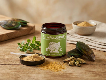 Suplemento 100% Mejillón Labio Verde CONDROPROTECTOR NATURAL + MOVILIDAD + ARTICULACIONES + PIEL y PELAJE + VITALIDAD + OMEGA 3 para Perro y Gato (también Esterilizado)