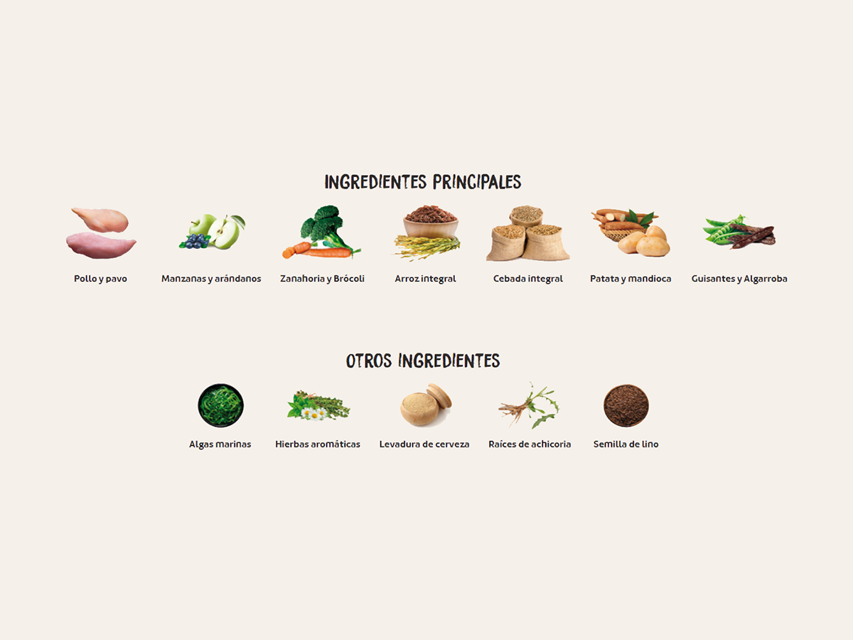 Pienso de Pollo, Pavo y Salmón "BAJO EN CEREALES SIN GLUTEN + SOPORTE INMUNOLÓGICO & ARTICULAR" para Perro Adulto tamaño Mediano/Grande/Gigante