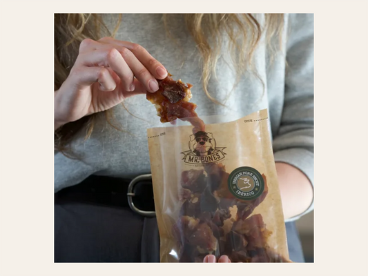 Snack Complementario Funcional Deshidratado Morro de Ciervo Ibérico "SIN CEREALES + ANTIESTRÉS & SALUD DENTAL" para Perro cualquier edad y tamaño