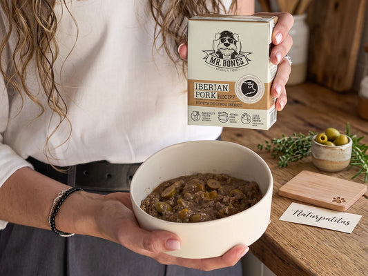 Comida Cocinada de Cerdo Ibérico SIN CEREALES + CUIDADO DIGESTIVO y CUIDADO DE LA PIEL para Perro de Todas las Etapas y Tamaños (también Esterilizados)