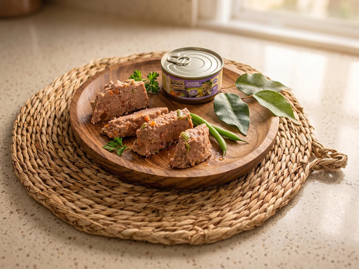 Paté Completo de Codorniz y Cerdo SIN CEREALES + SALUD URINARIA y CONTROL DE PESO para Gato Adulto (también Esterilizado)