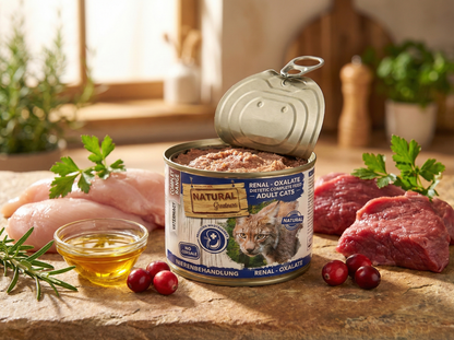 Paté " VETERINARIO SIN CEREALES + SOPORTE RENAL & PREVENCIÓN OXALATO" para Gato Adulto/Senior y Esterilizado